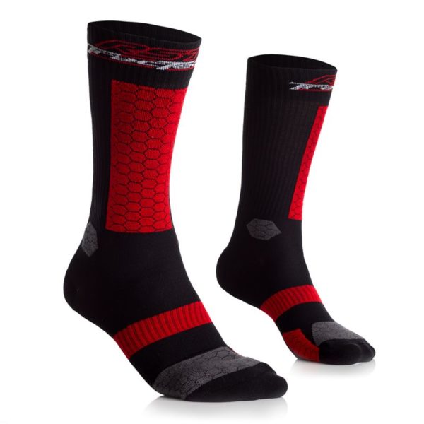 Calcetines RST TRACTECH Negro Rojo