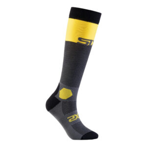 CALCETINES SIXS LONG RACING V2 GRIS / AMARILLO