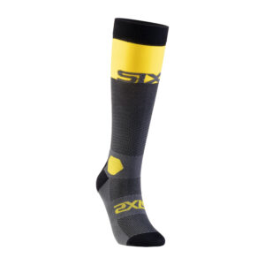 CALCETINES SIXS LONG RACING V2 GRIS / AMARILLO