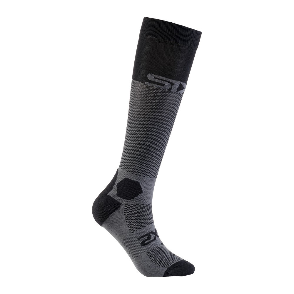 CALCETINES SIXS LONG RACING V2 NEGRO / GRIS