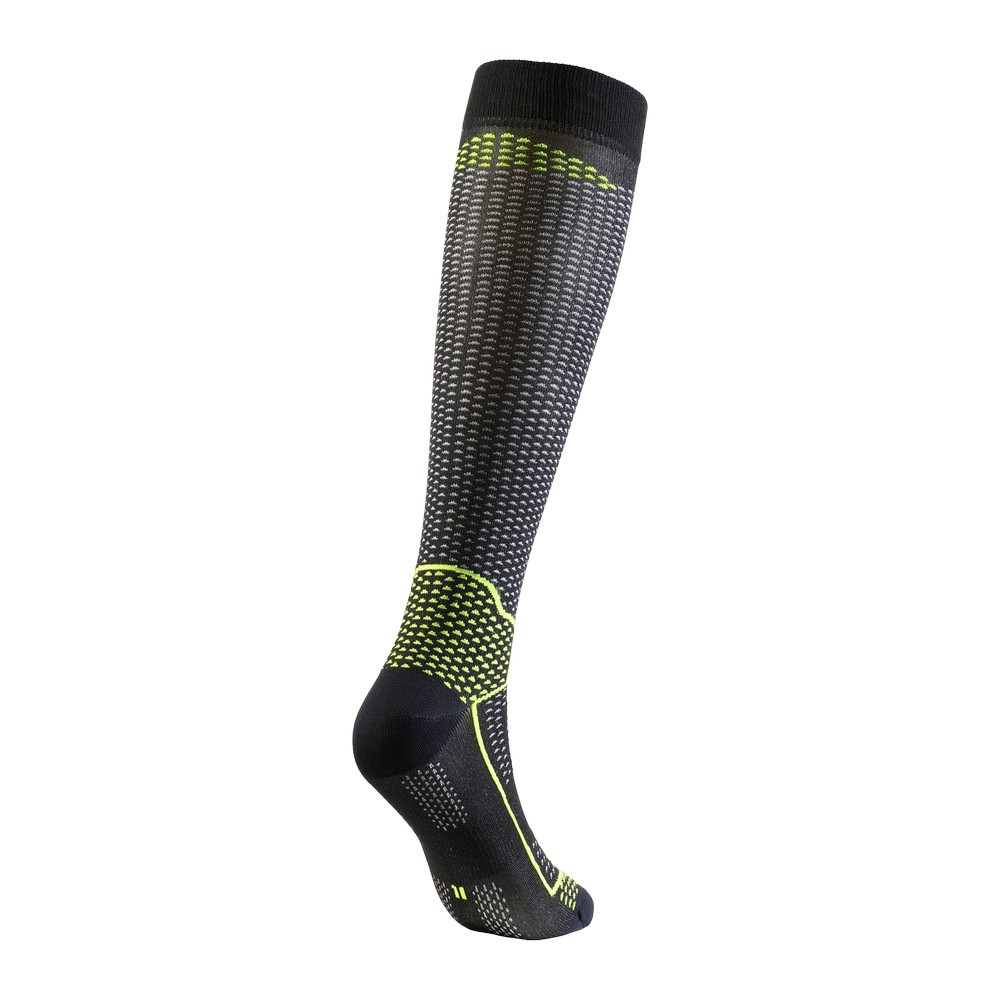 CALCETINES SIXS LONG V3 CARBONO NEGRO / AMARILLO