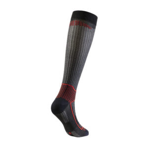 CALCETINES SIXS LONG V3 CARBONO NEGRO / ROJO