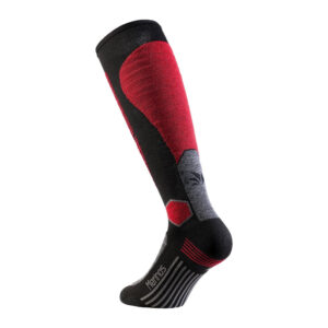 CALCETINES SIXS MOT MERINO V3 NEGRO / ROJO
