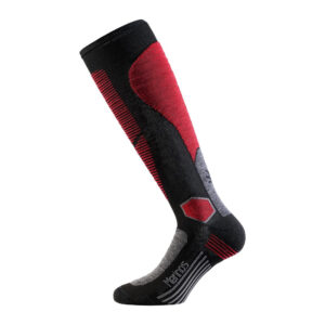 CALCETINES SIXS MOT MERINO V3 NEGRO / ROJO