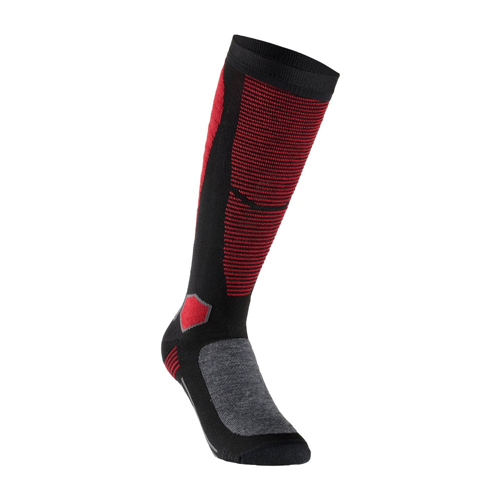 CALCETINES SIXS MOT MERINO V3 NEGRO / ROJO