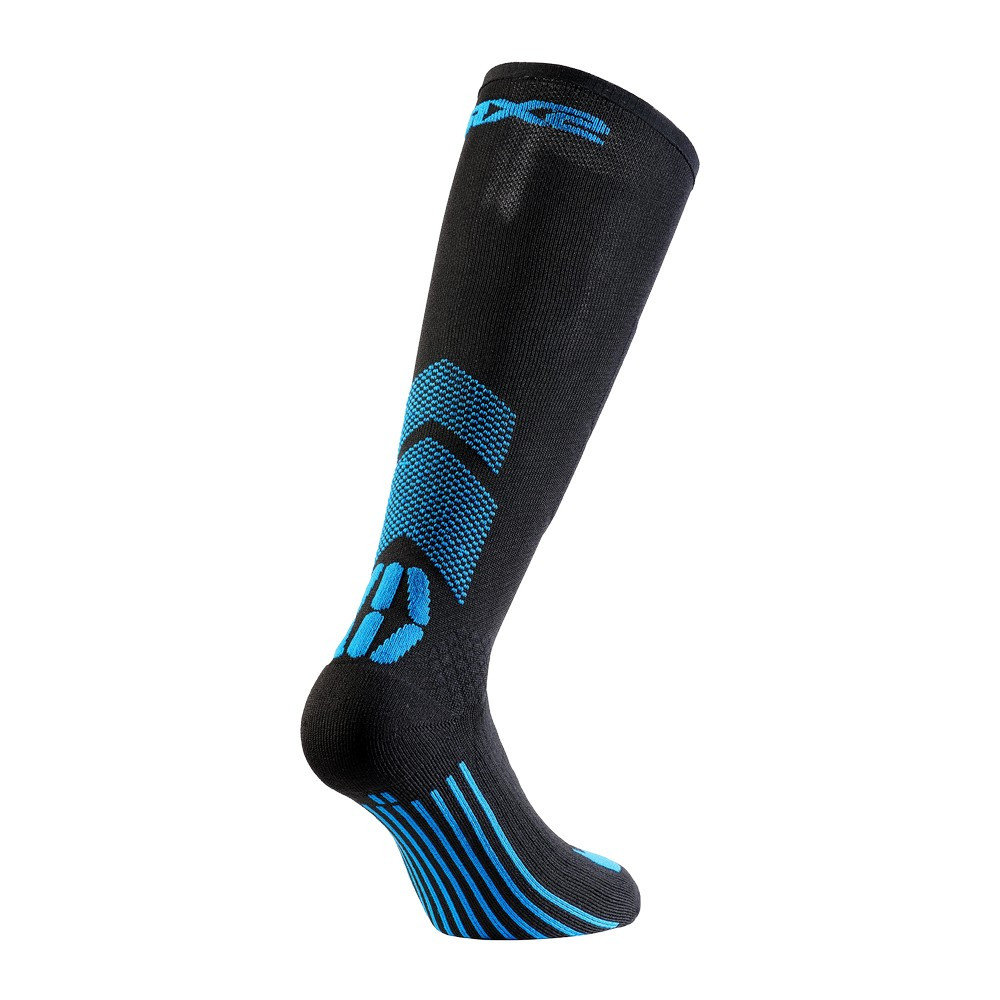 CALCETINES SIXS MOT V3 NEGRO / AZUL