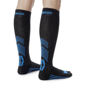 CALCETINES SIXS MOT V3 NEGRO / AZUL
