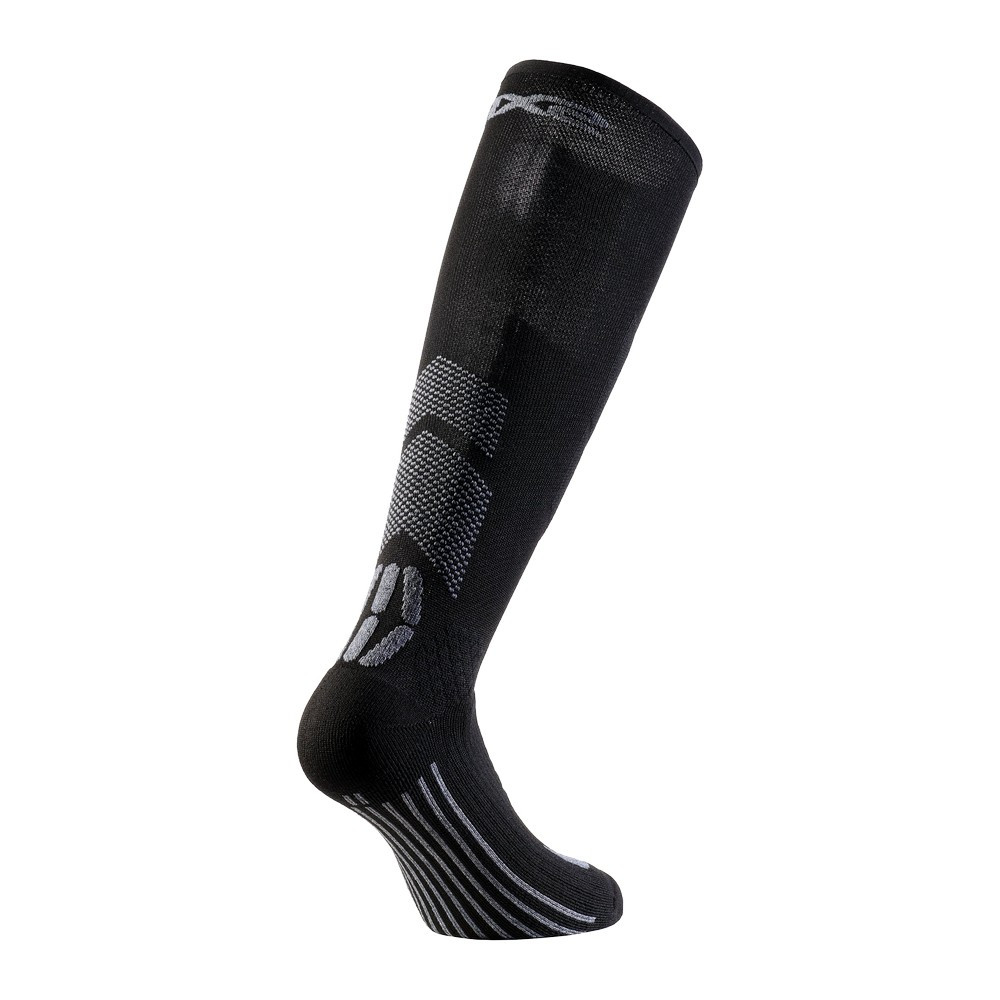 CALCETINES SIXS MOT V3 NEGRO / GRIS