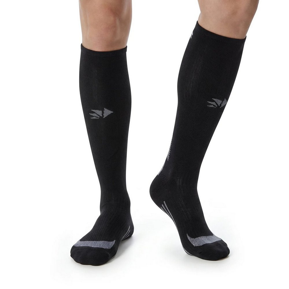 CALCETINES SIXS MOT V3 NEGRO / GRIS