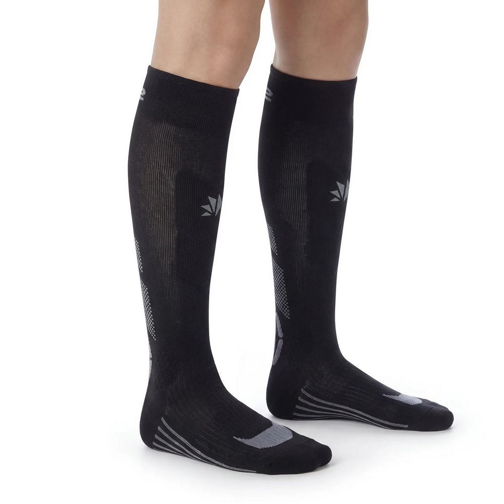CALCETINES SIXS MOT V3 NEGRO / GRIS