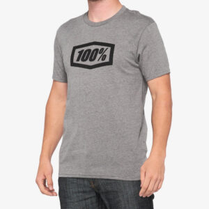 CAMISETA 100% ICON GRIS / NEGRO