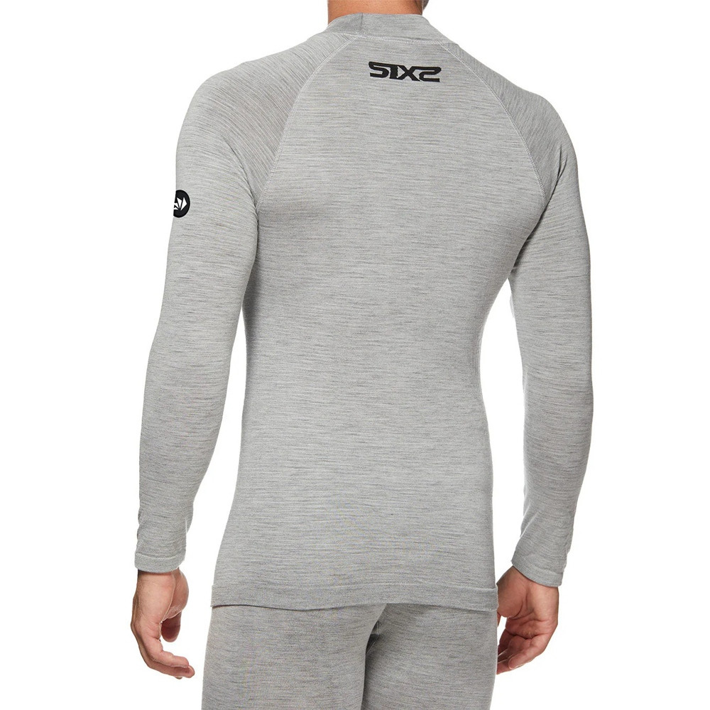 CAMISETA INTERIOR DE MANGA LARGA SIXS MERINOS WOOL TS3 GRIS