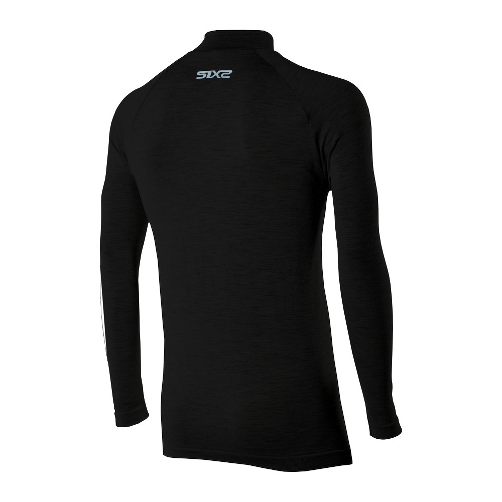 CAMISETA INTERIOR DE MANGA LARGA SIXS MERINOS WOOL TS3 NEGRO