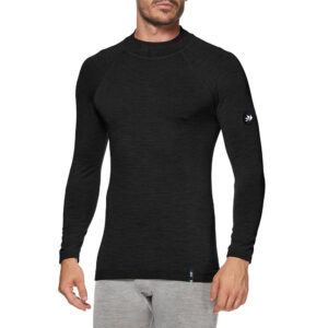 CAMISETA INTERIOR DE MANGA LARGA SIXS MERINOS WOOL TS3 NEGRO