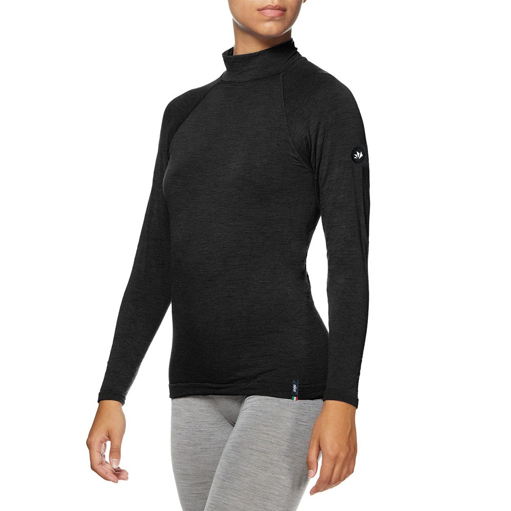 CAMISETA INTERIOR DE MANGA LARGA SIXS MERINOS WOOL TS3 NEGRO