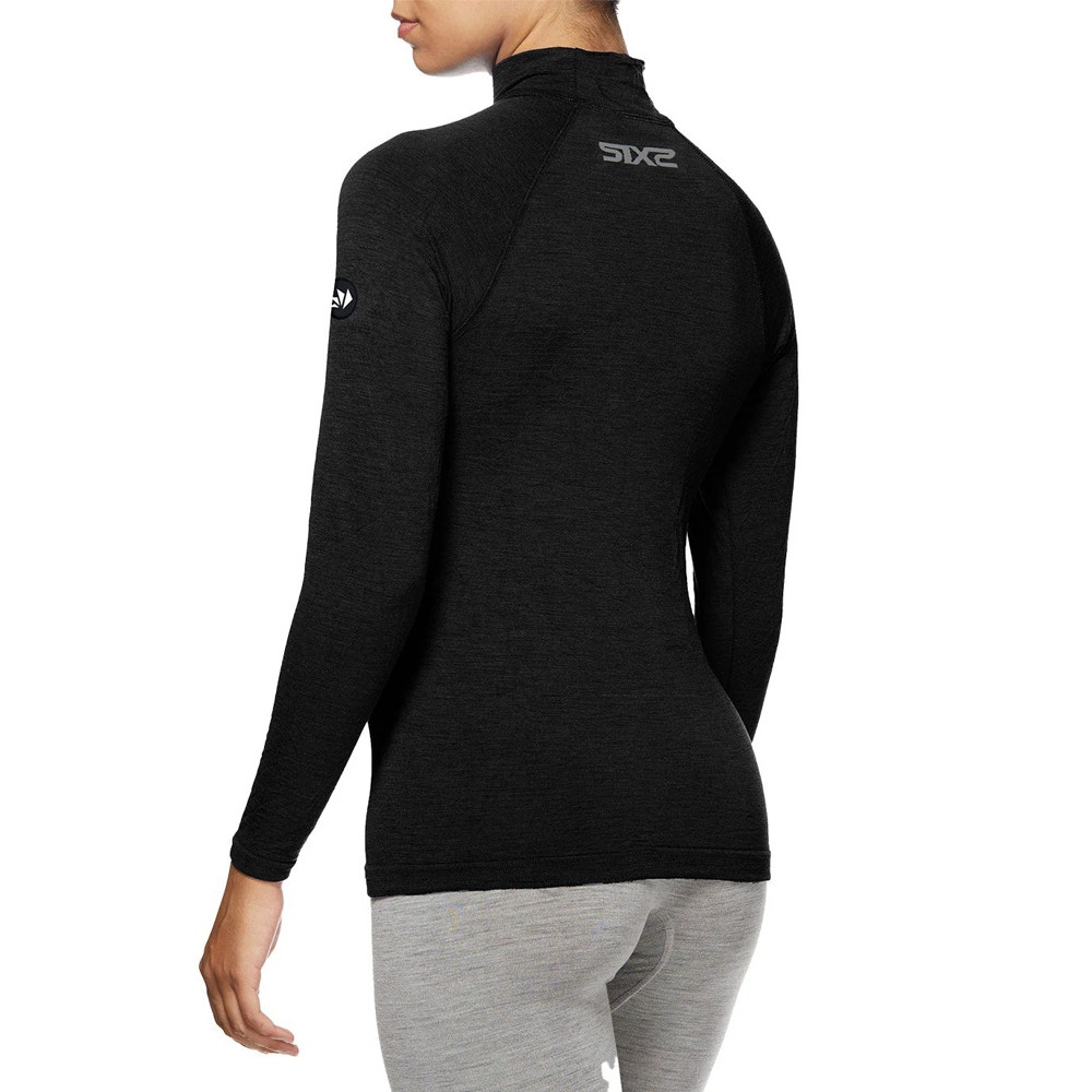 CAMISETA INTERIOR DE MANGA LARGA SIXS MERINOS WOOL TS3 NEGRO