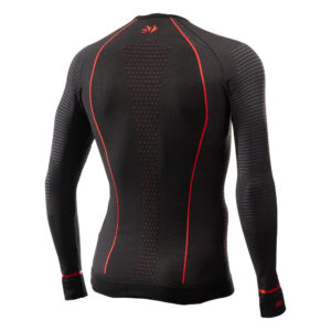 CAMISETA INTERIOR DE MANGA LARGA SIXS WARM CU TS2W NEGRO / ROJO