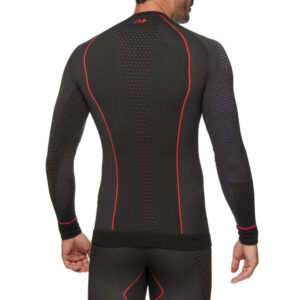 CAMISETA INTERIOR DE MANGA LARGA SIXS WARM CU TS2W NEGRO / ROJO