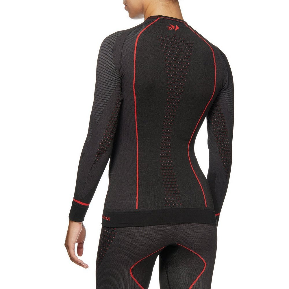CAMISETA INTERIOR DE MANGA LARGA SIXS WARM CU TS2W NEGRO / ROJO