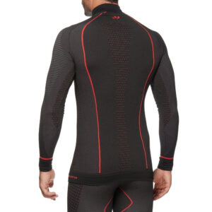 CAMISETA INTERIOR DE MANGA LARGA SIXS WARM CU TS3W NEGRO / ROJO