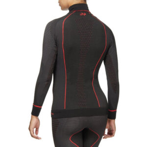 CAMISETA INTERIOR DE MANGA LARGA SIXS WARM CU TS3W NEGRO / ROJO
