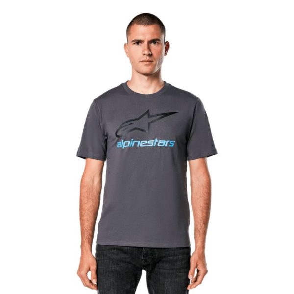 Camiseta Alpinestars ALWAYS 2.0 CSF CHARCOAL BLACK BLUE