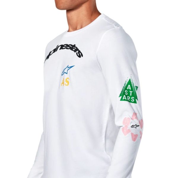 Camiseta Alpinestars BRUNDO LS CSF WHITE