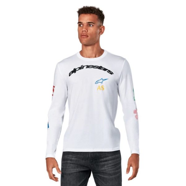 Camiseta Alpinestars BRUNDO LS CSF WHITE