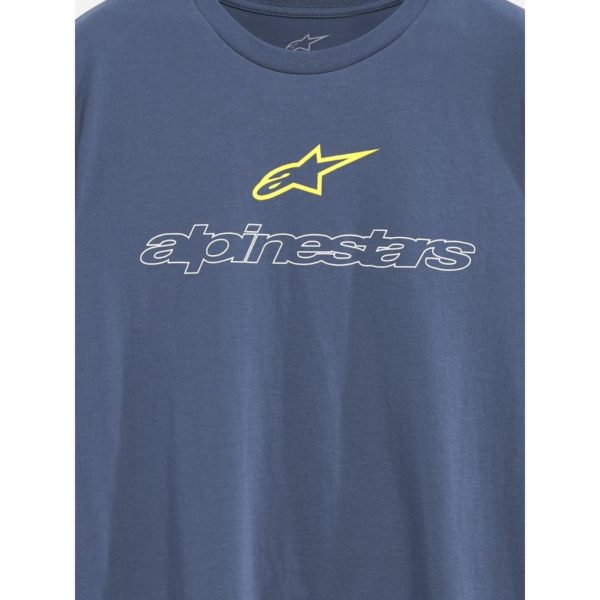 Camiseta Alpinestars LINEAR TRACE CSF SS SLATE BLUE