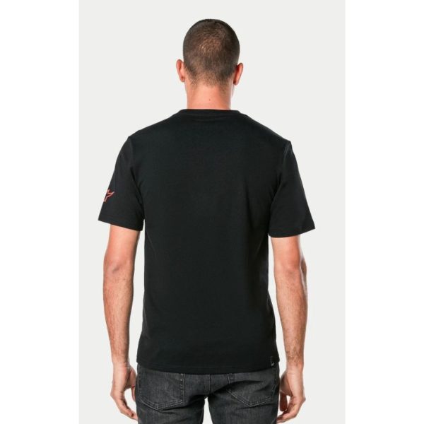 Camiseta Alpinestars LINEAR WORDMARK 2.0 CSF BLACK GREY RED