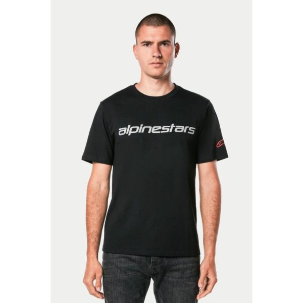 Camiseta Alpinestars LINEAR WORDMARK 2.0 CSF BLACK GREY RED