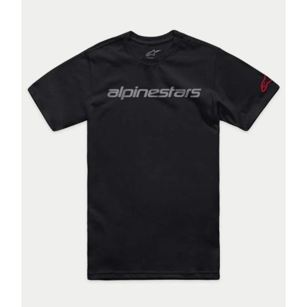 Camiseta Alpinestars LINEAR WORDMARK 2.0 CSF BLACK GREY RED