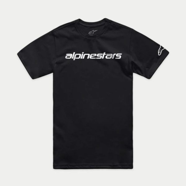 Camiseta Alpinestars LINEAR WORDMARK 2.0 CSF BLACK WHITE