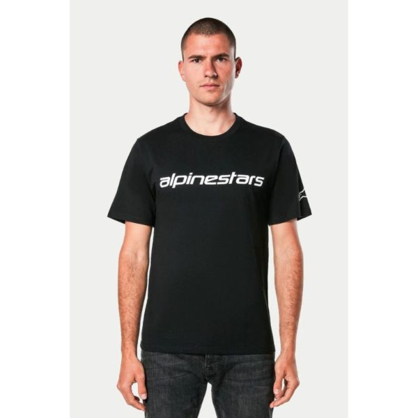 Camiseta Alpinestars LINEAR WORDMARK 2.0 CSF BLACK WHITE