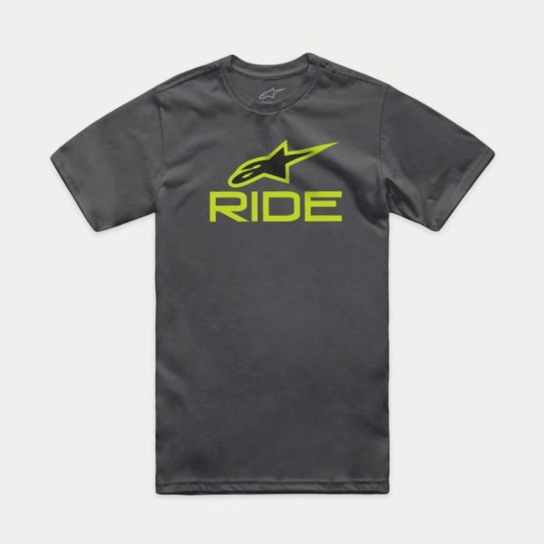 Camiseta Alpinestars RIDE 4.0 CSF CHARCOAL LIME BLACK