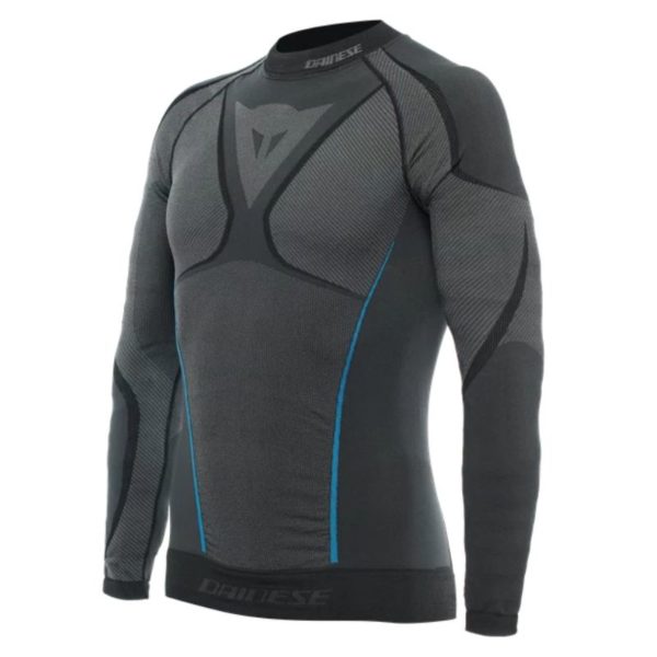 Camiseta Dainese DRY LS AZUL NEGRO