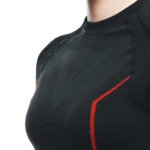 Camiseta Dainese THERMO LS LADY NEGRO ROJO
