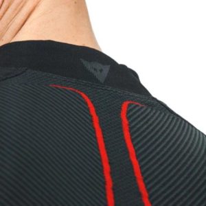 Camiseta Dainese THERMO LS NEGRO ROJO