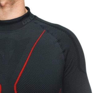 Camiseta Dainese THERMO LS NEGRO ROJO