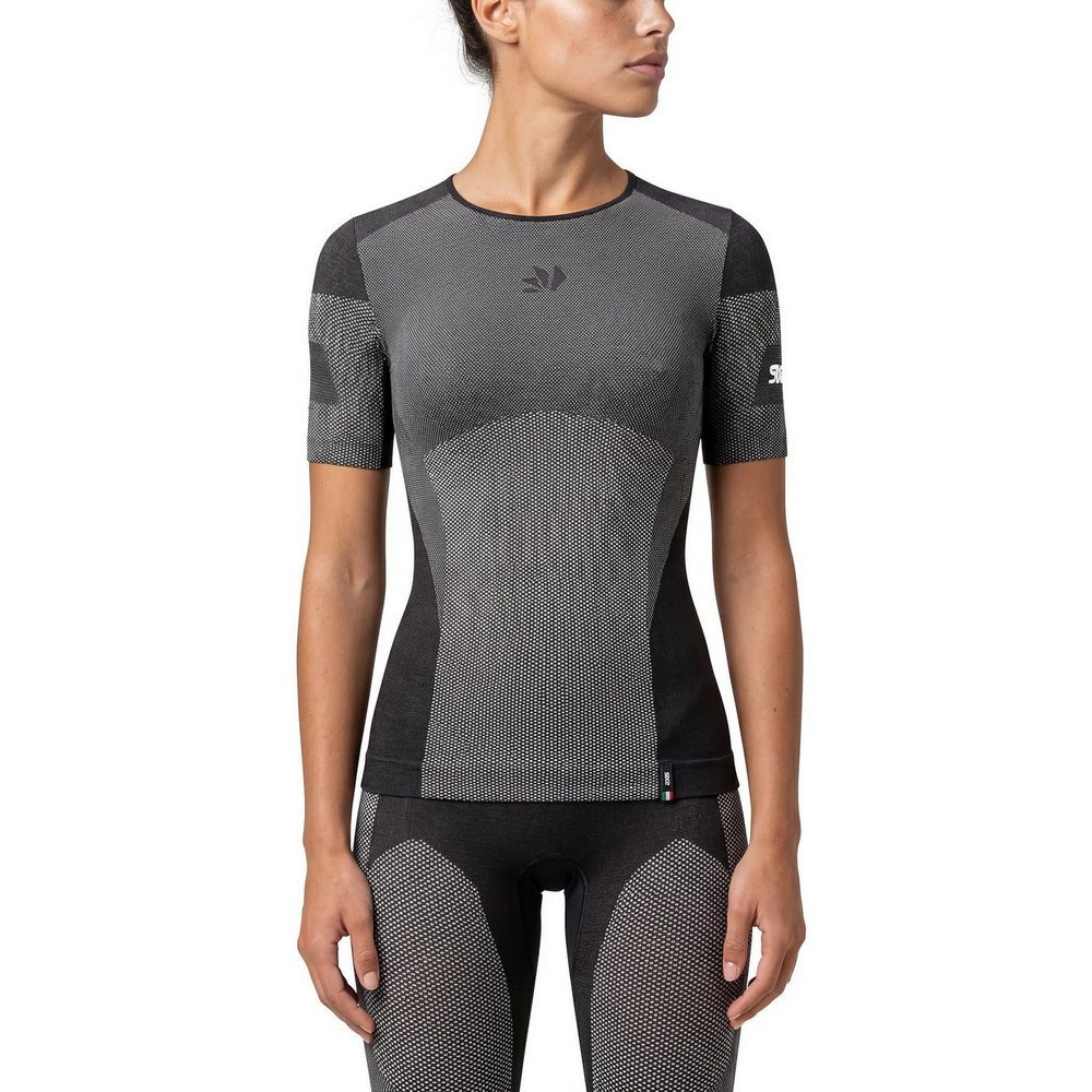 CAMISETA INTERIOR DE MANGA CORTA SIXS LIGHT BT TS1L V2 CARBONO NEGRO