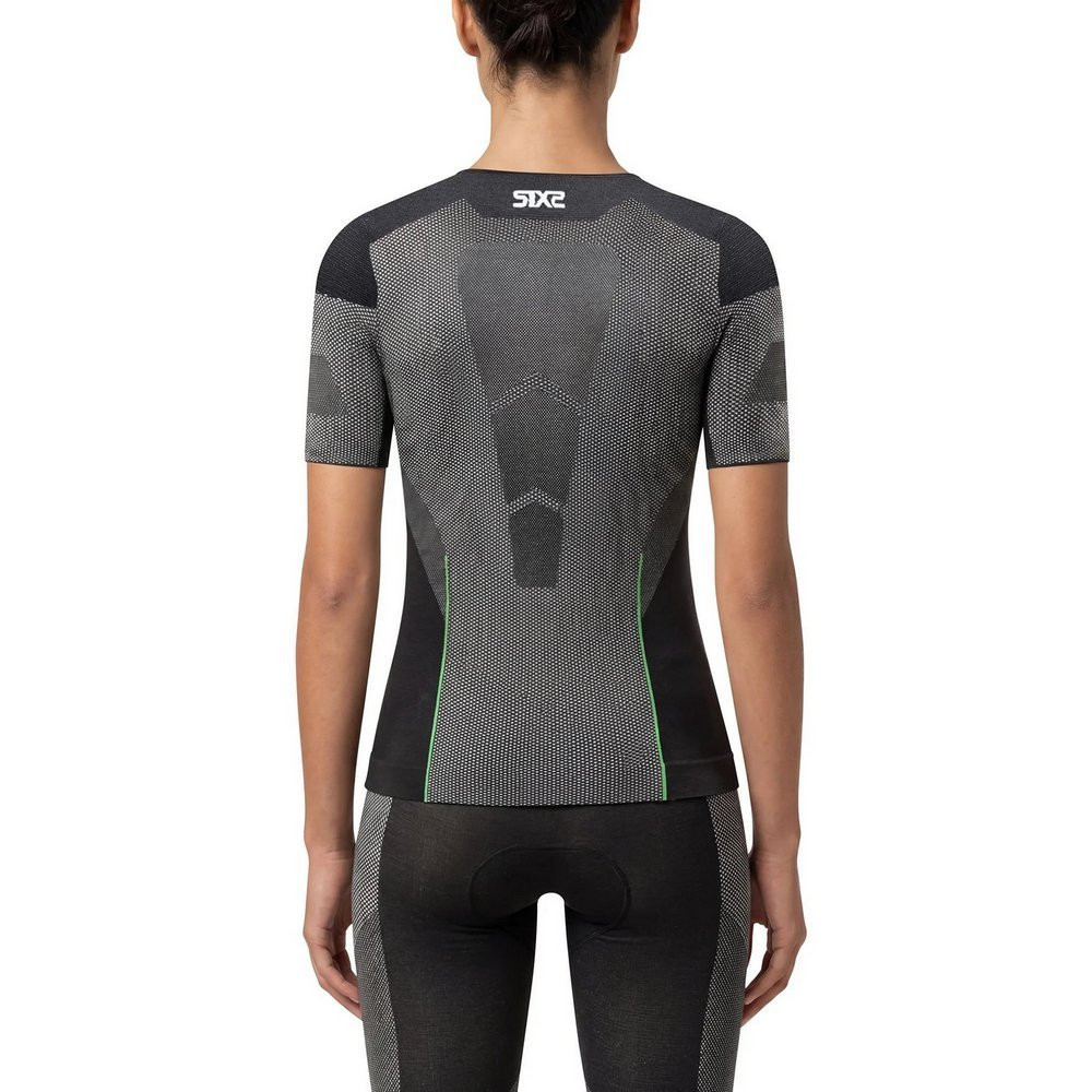 CAMISETA INTERIOR DE MANGA CORTA SIXS LIGHT BT TS1L V2 CARBONO NEGRO