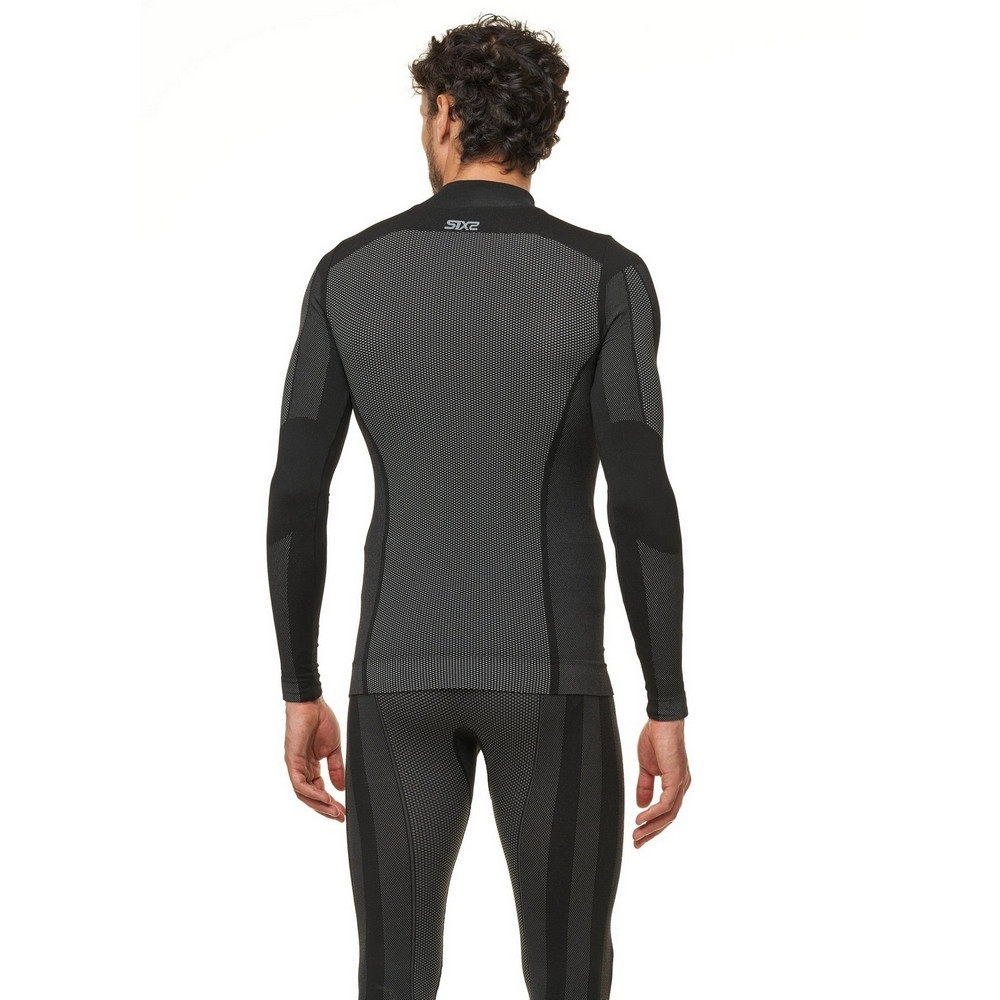 CAMISETA INTERIOR DE MANGA LARGA SIXS 4 SEASONS TS3 V2 CARBONO NEGRO