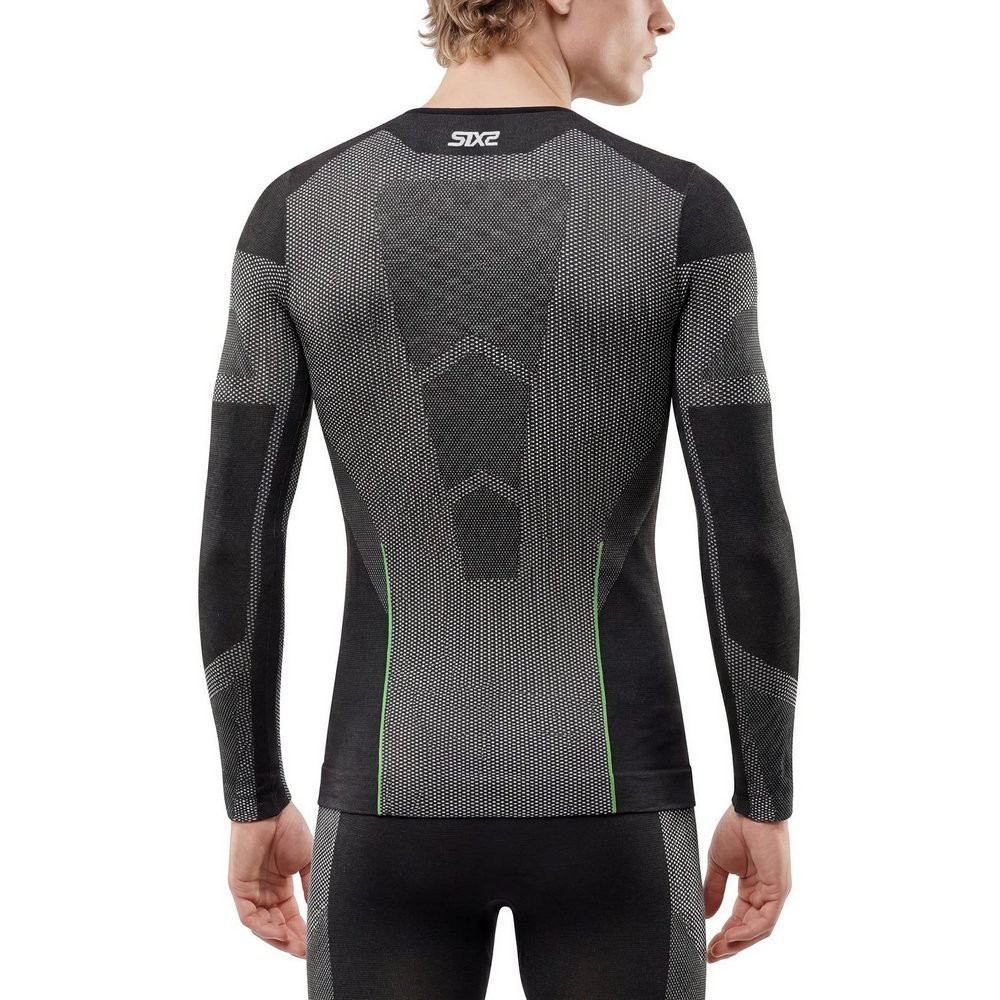 CAMISETA INTERIOR DE MANGA LARGA SIXS LIGHT BT TS2L V2 CARBONO NEGRO
