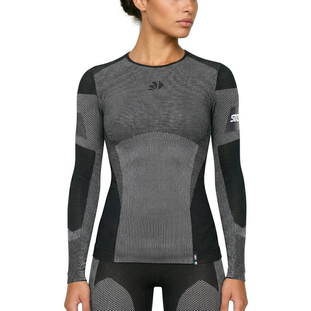 CAMISETA INTERIOR DE MANGA LARGA SIXS LIGHT BT TS2L V2 CARBONO NEGRO