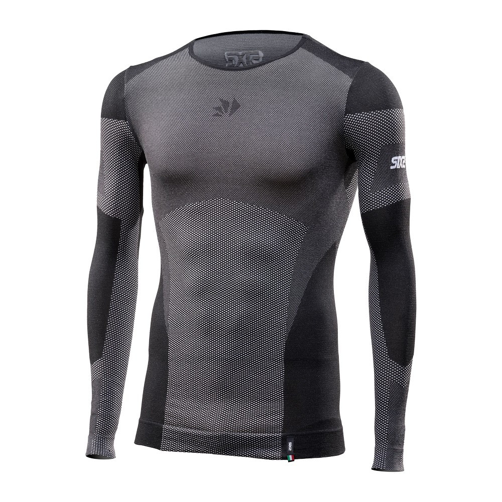 CAMISETA INTERIOR DE MANGA LARGA SIXS LIGHT BT TS2L V2 CARBONO NEGRO