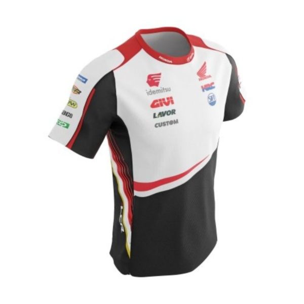 Camiseta IXON TSK LCRT 22 BLACK WHITE RED