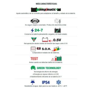 Cargador/Mantenedor baterías Optimate Lithium TM-390