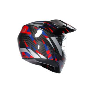 Casco AGV AX-9 E2206 MPLK STEPPA CARBON RED BLUE