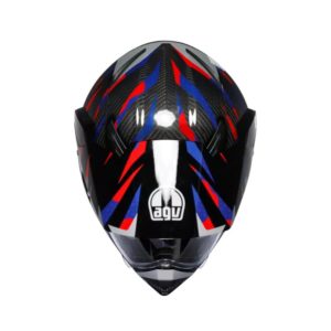 Casco AGV AX-9 E2206 MPLK STEPPA CARBON RED BLUE