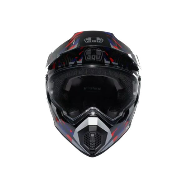 Casco AGV AX-9 E2206 MPLK STEPPA CARBON RED BLUE